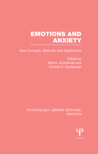 Cover image: Emotions and Anxiety (PLE: Emotion) 1st edition 9781138819344