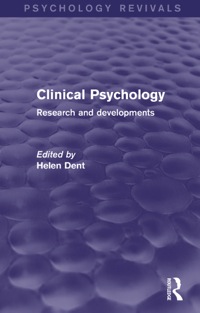 Imagen de portada: Clinical Psychology (Psychology Revivals) 1st edition 9781138819054