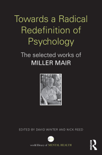 Omslagafbeelding: Towards a Radical Redefinition of Psychology 1st edition 9780415712552