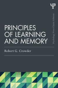 Cover image: Principles of Learning and Memory 1st edition 9781848725034