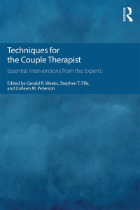 Cover image: Techniques for the Couple Therapist 1st edition 9781138814608