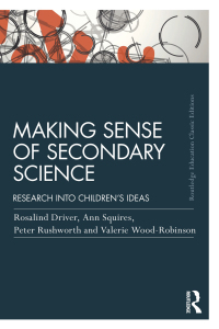Cover image: Making Sense of Secondary Science 2nd edition 9781138385733