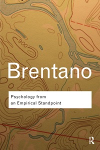 Imagen de portada: Psychology from An Empirical Standpoint 1st edition 9781138168251