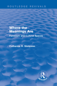 Cover image: Where the Meanings Are (Routledge Revivals) 1st edition 9781138812949