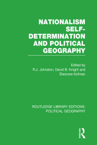 Imagen de portada: Nationalism, Self-Determination and Political Geography (Routledge Library Editions: Political Geography) 1st edition 9781138809871