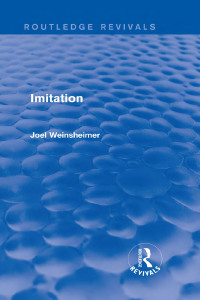 表紙画像: Imitation (Routledge Revivals) 1st edition 9781138808652