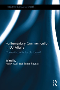 Imagen de portada: Parliamentary Communication in EU Affairs 1st edition 9780367739355