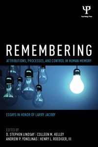 Cover image: Remembering 1st edition 9781848725539
