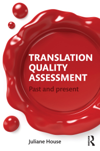 Cover image: Translation Quality Assessment 1st edition 9781138795471
