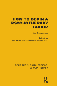 Imagen de portada: How to Begin a Psychotherapy Group (RLE: Group Therapy) 1st edition 9781138801394