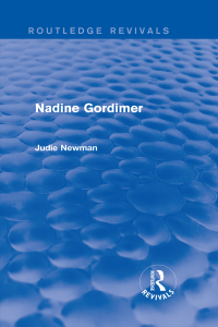 Cover image: Nadine Gordimer (Routledge Revivals) 1st edition 9781138799363
