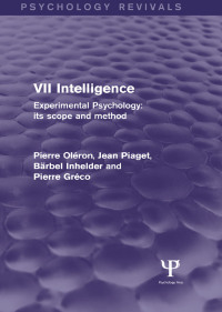 Imagen de portada: Experimental Psychology Its Scope and Method: Volume VII (Psychology Revivals) 1st edition 9781848724648