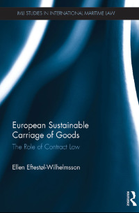 Imagen de portada: European Sustainable Carriage of Goods 1st edition 9781138796706