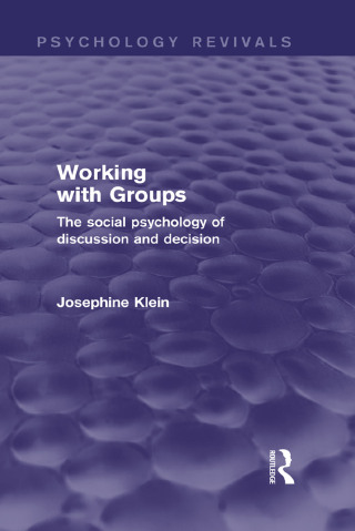 Cover image: Working with Groups (Psychology Revivals) 1st edition 9781138794320