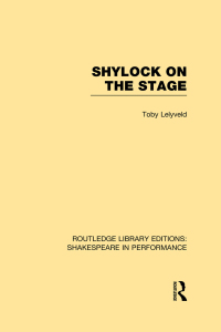 Imagen de portada: Shylock on the Stage 1st edition 9781138981874