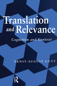 Cover image: Translation and Relevance 2nd edition 9781900650229