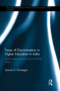 Cover image: Faces of Discrimination in Higher Education in India 1st edition 9781138580244