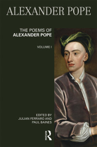 Cover image: The Poems of Alexander Pope: Volume One 1st edition 9780582423411