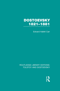 Cover image: Dostoevsky 1821-1881 1st edition 9781138803350