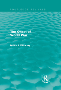 Titelbild: The Onset of World War (Routledge Revivals) 1st edition 9781138793064