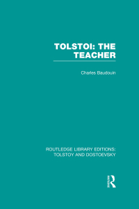 Imagen de portada: Tolstoi: The Teacher 1st edition 9781138793088