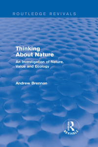 表紙画像: Thinking about Nature (Routledge Revivals) 1st edition 9781138792968