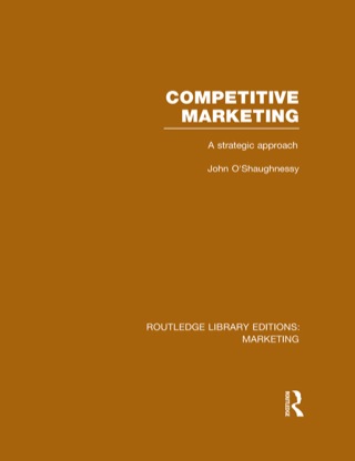 Imagen de portada: Competitive Marketing (RLE Marketing) 1st edition 9781138792876