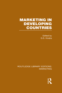 Cover image: Marketing in Developing Countries (RLE Marketing) 1st edition 9781138995642