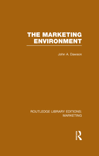 Imagen de portada: The Marketing Environment (RLE Marketing) 1st edition 9781138989566