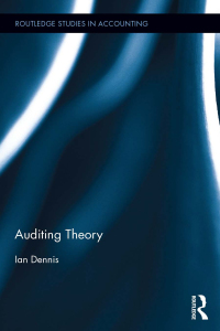 Omslagafbeelding: Auditing Theory 1st edition 9781138599703