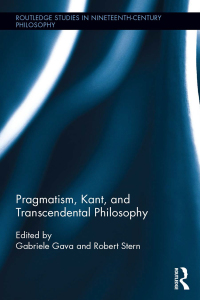 Imagen de portada: Pragmatism, Kant, and Transcendental Philosophy 1st edition 9781138791916