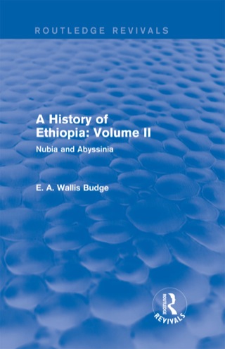 Cover image: A History of Ethiopia: Volume II (Routledge Revivals) 1st edition 9781138791640