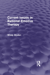 Imagen de portada: Current Issues in Rational-Emotive Therapy (Psychology Revivals) 1st edition 9781138791305