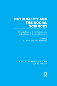 صورة الغلاف: Rationality and the Social Sciences (RLE Social Theory) 1st edition 9781138784093