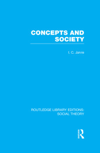 Cover image: Concepts and Society 1st edition 9781138971431