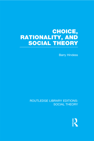 Titelbild: Choice, Rationality and Social Theory (RLE Social Theory) 1st edition 9781138970595