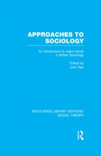 Cover image: Approaches to Sociology 1st edition 9781138987463