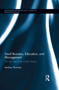 表紙画像: Small Business, Education, and Management 1st edition 9781138790001