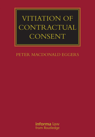 Cover image: Vitiation of Contractual Consent 1st edition 9780367736804