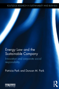 Cover image: Energy Law and the Sustainable Company 1st edition 9781138785946