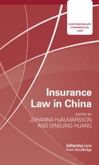 صورة الغلاف: Insurance Law in China 1st edition 9781138785090