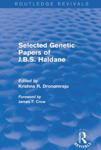 Cover image: Selected Genetic Papers of J.B.S. Haldane (Routledge Revivals) 1st edition 9781138783379