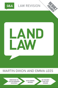 صورة الغلاف: Q&A Land Law 9th edition 9781138437333