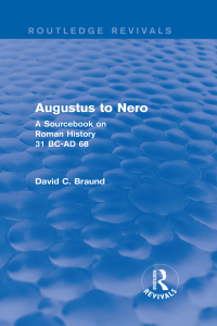 Titelbild: Augustus to Nero (Routledge Revivals) 1st edition 9781138781900