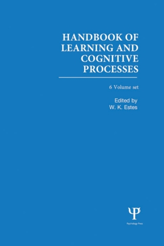 Imagen de portada: Handbook of Learning and Cognitive Processes 1st edition 9781848723474