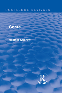 表紙画像: Genre (Routledge Revivals) 1st edition 9781138781030