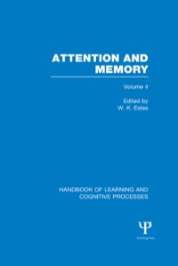 صورة الغلاف: Handbook of Learning and Cognitive Processes (Volume 4) 1st edition 9781848723955