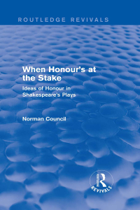 Titelbild: When Honour's at the Stake (Routledge Revivals) 1st edition 9781138778931