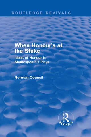 Cover image: When Honour's at the Stake (Routledge Revivals) 1st edition 9781138778931