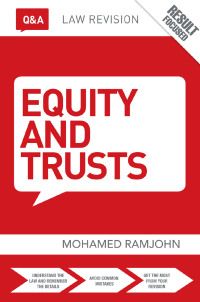 صورة الغلاف: Q&A Equity & Trusts 9th edition 9781138424586